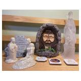 Christian Decor Lot – Nativity Sets, Jesus Bust, Plaques & More