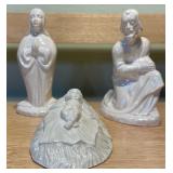 Christian Decor Lot – Nativity Sets, Jesus Bust, Plaques & More