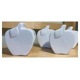 Country Apple Kitchen Décor Lot – Canister, Basket, Faux Apples, Candle Warmer & Accents