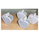 Country Apple Kitchen Décor Lot – Canister, Basket, Faux Apples, Candle Warmer & Accents