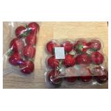 Country Apple Kitchen Décor Lot – Canister, Basket, Faux Apples, Candle Warmer & Accents