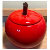 Country Apple Kitchen Décor Lot – Canister, Basket, Faux Apples, Candle Warmer & Accents