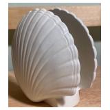 Coastal Shell & Sandcastle Decor Set – Nautical Ceramic Collection + Lighted Castle