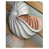 Coastal Shell & Sandcastle Decor Set – Nautical Ceramic Collection + Lighted Castle