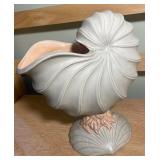 Coastal Shell & Sandcastle Decor Set – Nautical Ceramic Collection + Lighted Castle