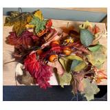 Fall & Thanksgiving Décor Lot – Cornucopia, Tray, Centerpiece Bowl & Napkins