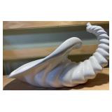 Fall Pumpkin Centerpiece & Ceramic Cornucopia Décor