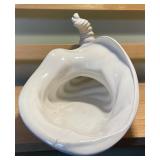 Fall Pumpkin Centerpiece & Ceramic Cornucopia Décor