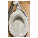 Fall Pumpkin Centerpiece & Ceramic Cornucopia Décor