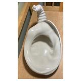 Fall Pumpkin Centerpiece & Ceramic Cornucopia Décor