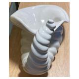 Fall Pumpkin Centerpiece & Ceramic Cornucopia Décor