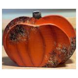 Fall Pumpkin Centerpiece & Ceramic Cornucopia Décor