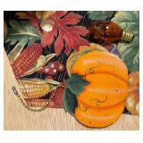 Fall Harvest Décor Lot – Carved Platter, Bowls & Pumpkins
