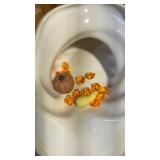 Fall Harvest Décor Lot – Carved Platter, Bowls & Pumpkins