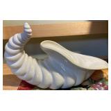 Fall Harvest Décor Lot – Carved Platter, Bowls & Pumpkins