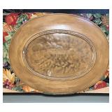 Fall Harvest Décor Lot – Carved Platter, Bowls & Pumpkins
