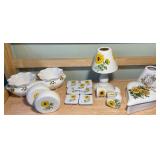 Sunflower & Floral Ceramic Home Décor Collection