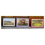 Vintage Horse Racing Prints – Citation & Florida Tracks – Framed