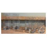 Set of 8 Clear Glass Tumblers