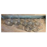 Set of 8 Clear Glass Tumblers