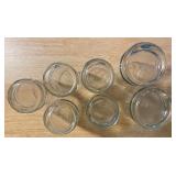 Set of 8 Clear Glass Tumblers