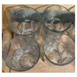 Set of 14 Vintage-Style Textured Glass Tumblers
