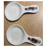 Handcrafted Vintage Style Ceramic Pansy Kitchen & Decor Set