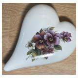 Handcrafted Vintage Style Ceramic Pansy Kitchen & Decor Set