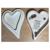 Handcrafted Vintage Style Ceramic Pansy Kitchen & Decor Set