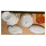 Milk Glass Serving & Display Pieces + Honeycomb Jar