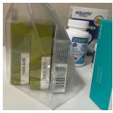 Medicine Cabinet & Supplement Assortment + Pill Organizers