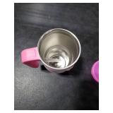 Strawberry Tumbler 20oz with Handle and Silicone Straw Lid for Kid, Insulated Stainless Steel Cup, Gift for Kids Girls, Gifts Idea for Birthday Christmas Back to School