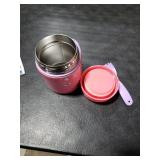 10oz Soup Thermo for Hot Food Kids Insulated Food Jar,Thermo Hot Food Lunch Container, Width Mouth Stainless Steel Lunch Box for Kids with Spoon (Pink-Cute Horse)
