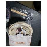 Bread Proofing Basket, Kikcoin Banneton Bread Proofing Basket Set of 2, 9 Inch & 10 Inch Round Sourdough Proofing Basket with Linen Liner, Bread Lame, Dough Whisk