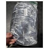 TECHMILLY Pop Up Foldable Laundry Basket, Mesh Laundry Hamper with Reinforced Handles for Dirty Clothes Storage in Dorm, Laundry Room, Bathroom, Black(Fabric)