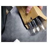 Stmarry Black Flameless Taper Candles with Remote and Timer - 9.65 Inch Real Wax LED Candlesticks - Wax Drip Battery Operated Halloween Taper Candles with 3D Flickering Flame Halloween Decor, 6 Pack