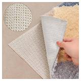 TJWODO 9X12 FT Non-Slip Rug Pad Gripper for Hardwood Floors, Tile, & Carpet Anti-Slip Rug Pads to Keep Area Rugs Secure and in Place, Protects Floors, Prevents Slipping and Sliding