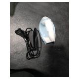 Honoson Mini Craft Iron Mini Heat Press Small Iron 3.93 x 2.36 x 2.76 in Portable Handy Tiny Flatiron with Charging Base Accessory for Fuse Bead Patch DIY Heat Transfer Vinyl(Light Blue)