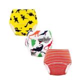 Potty Training Pants for Girls, Toddler Learning Designs Training Underwear Pants(8 Packs, Blue, 3-4T, M)