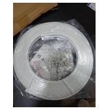 Curved Ceiling Curtain Track Bendable Mount for Curtain Rail Bunk Bed Bay Window Room Divider Flexible Straight (White,8 m/ 26 ft)