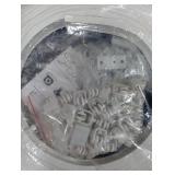 Curved Ceiling Curtain Track Bendable Mount for Curtain Rail Bunk Bed Bay Window Room Divider Flexible Straight (White,8 m/ 26 ft)