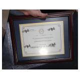 GraduationMall 8.5x11 Diploma Frame with Black over Gold Mat or Display 11x14 Certificate without Mat,Solid Wood & UV Protection Acrylic,Cherry Finish with Gold Trim