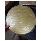 Wenqik Gold Cake Stand 14 Inch Round Metal Cupcake Dessert Wedding Cake Stand Cookies Display Holder with Modern Design Fruit Serving Tray for Table Wedding Birthday Anniversary Party