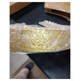 Wenqik Gold Cake Stand 14 Inch Round Metal Cupcake Dessert Wedding Cake Stand Cookies Display Holder with Modern Design Fruit Serving Tray for Table Wedding Birthday Anniversary Party