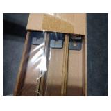 BAYKA Floating Shelves for Wall, Wall Mounted Rustic Wood Shelves for Bathroom, Bedroom, Living Room, Kitchen, Hanging Shelf for Books/Storage/Room Decor with 22lbs Capacity (Black, Set of 3, 15.7in)