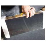 BAYKA Floating Shelves for Wall, Wall Mounted Rustic Wood Shelves for Bathroom, Bedroom, Living Room, Kitchen, Hanging Shelf for Books/Storage/Room Decor with 22lbs Capacity (Black, Set of 3, 15.7in)