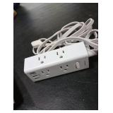 One Beat 10Ft Extension Cord with Multiple Outlets,Flat Plug Power Strip Surge Protector with 10 Ft Long Cord,6 Outlet 4 USB Ports (2USB C),Multi Outlet Wall Plug for Travel,College,Dorm Essentials