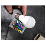 YKNAWOIR LED Color Changing Light Bulb, RGB Light Bulb 40W Equivalent, 9W A19 6500K White E26 Screw Base, Memory,Dimmable Multicolor Bulb for Party Bedroom Home,16 Color Choices, Remote Control