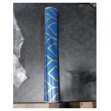 Safiyya 78.7x17.3Contact Paper Gold and Blue Peel and Stick Wallpaper Geometric Textured Wall Paper Self Adhesive Removable Wallpaper for Bedroom Bathroom