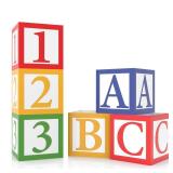 6 Pieces ABC and 123 Balloon Box Back to School Party Decoration 12 X 12 Inch ABC Alphabet Block Boxes Party Favor Balloon Inspire Story Birthday Party Decor for School Celebration Baby Shower
